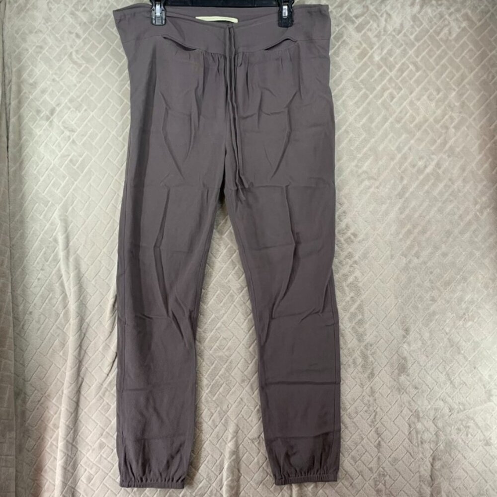 Twelfth Street Cynthia Vincent Woman 4 Jogger Pants Gray Rayon High Rise Pull On
